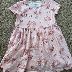 Disney Baby Pink Crew Neck Casual Sundress Short Sleeve